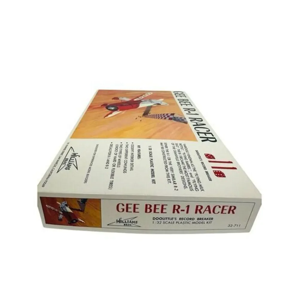 Gee Bee R-1 Racer Plane Model Kit #32-711  Williams Bros 1/32 Scale Open Box VTG